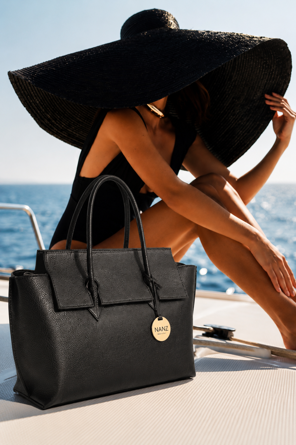 NANZ Panache Classic Black Bag