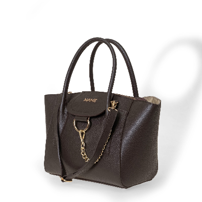 NANZ Gianna Classic Tote - Brown.