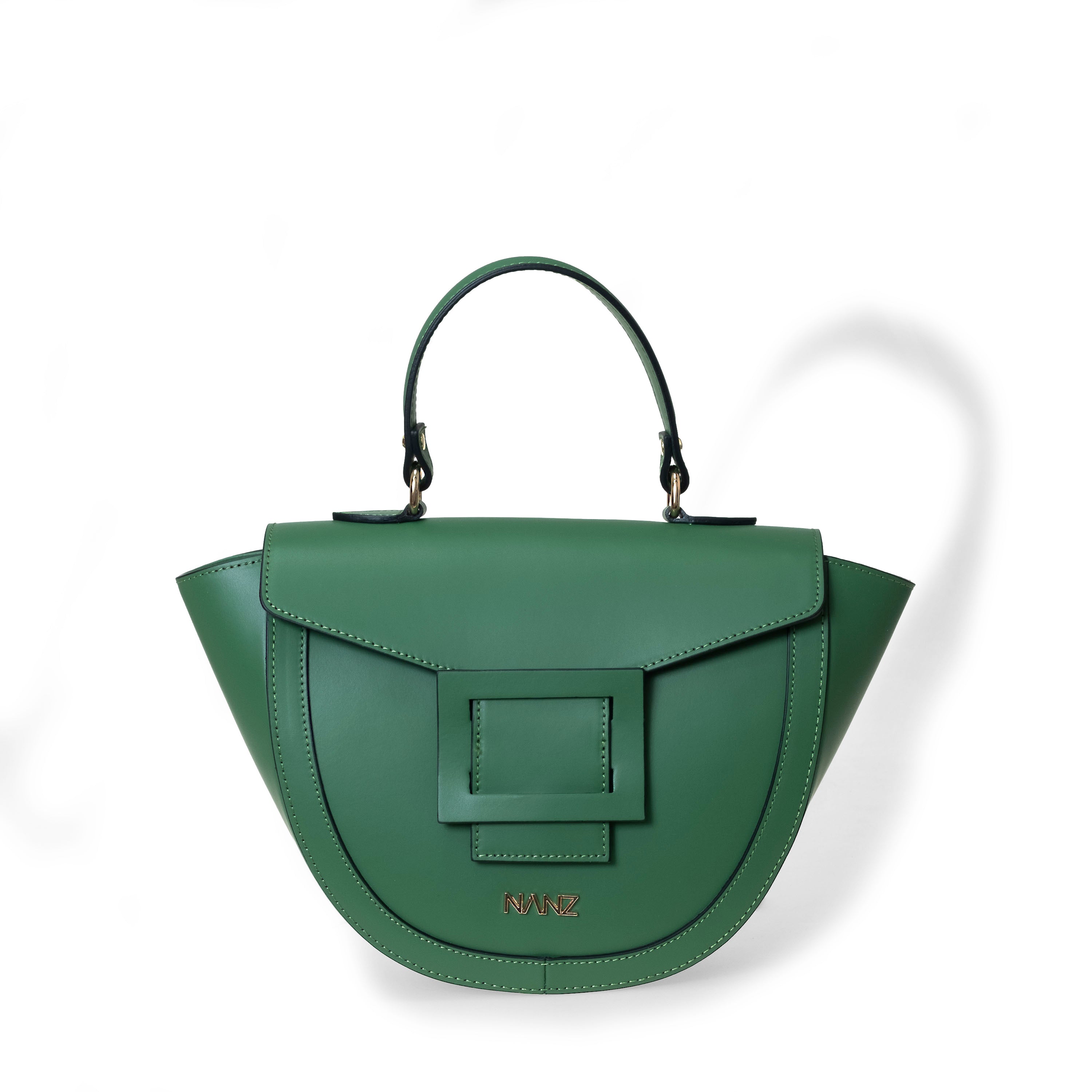 NANZ Lucella Sculpture Handbag - Green