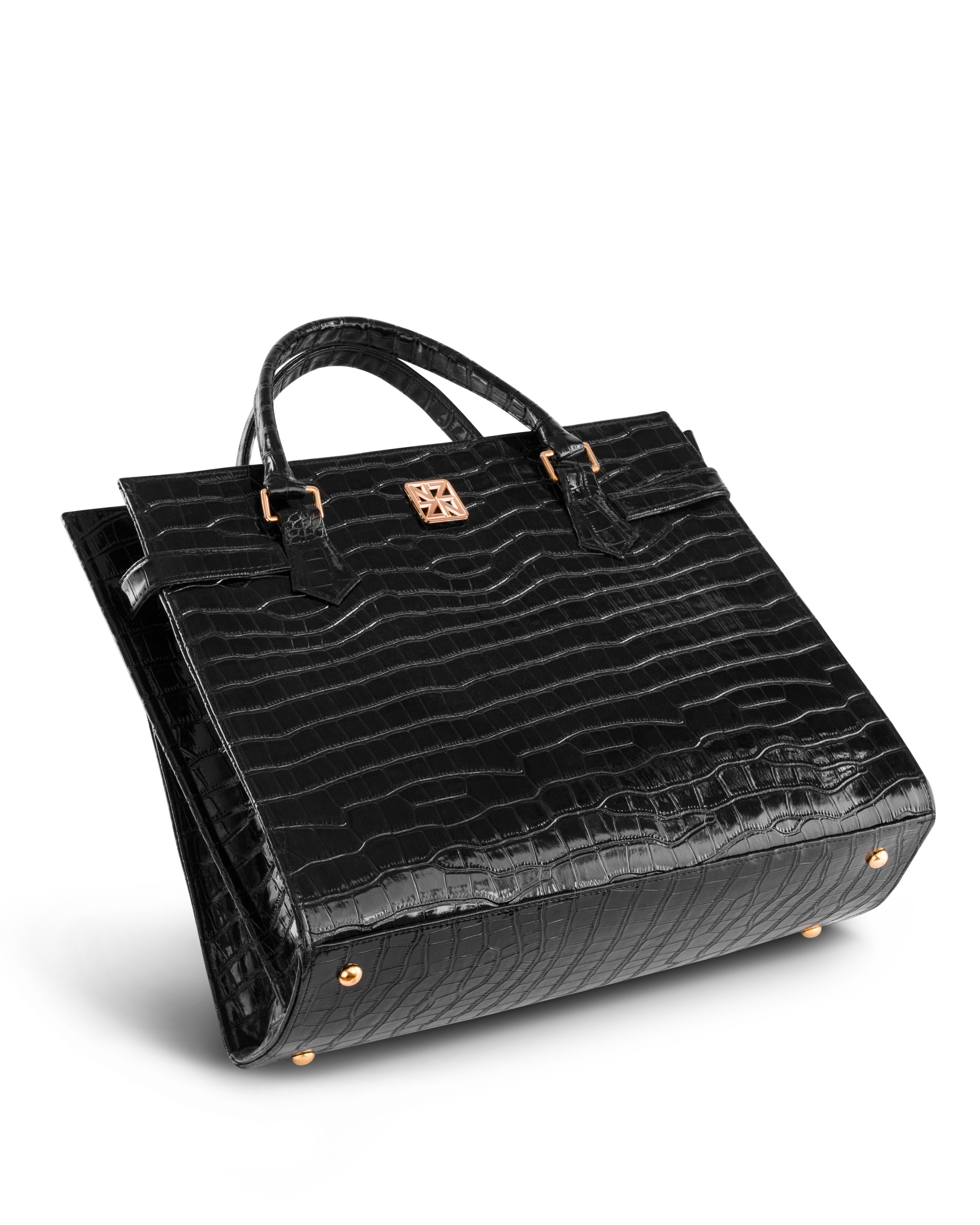 NANZ  Majesté Maxi Tote Handbag - Black