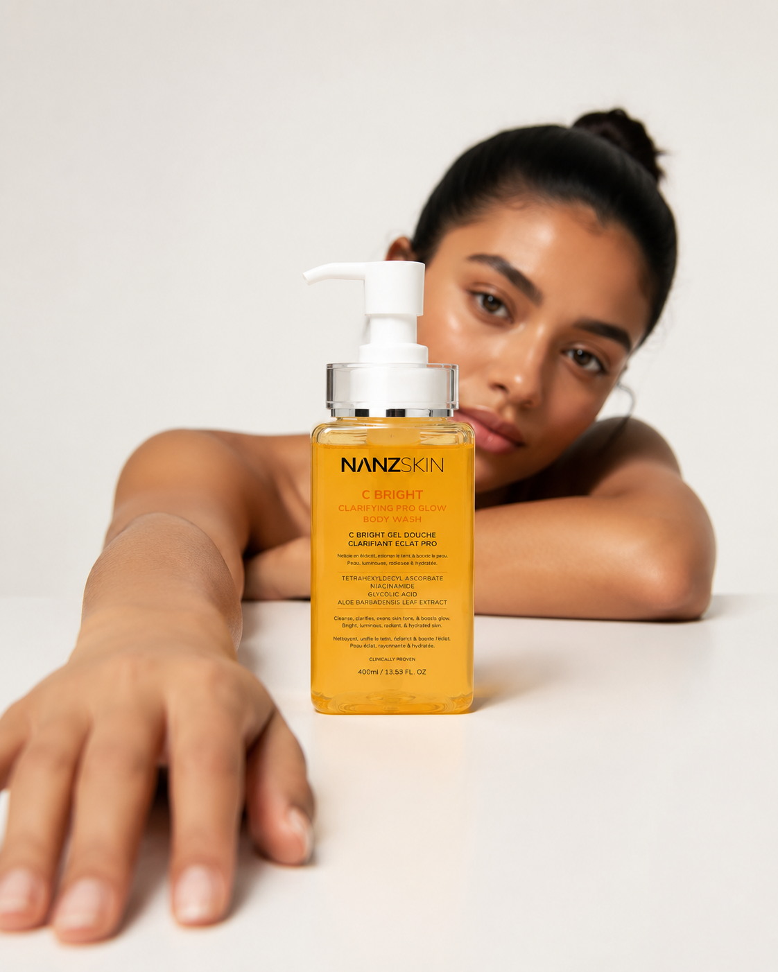NANZSKIN C BRIGHT Clarifying Pro Glow Body Wash