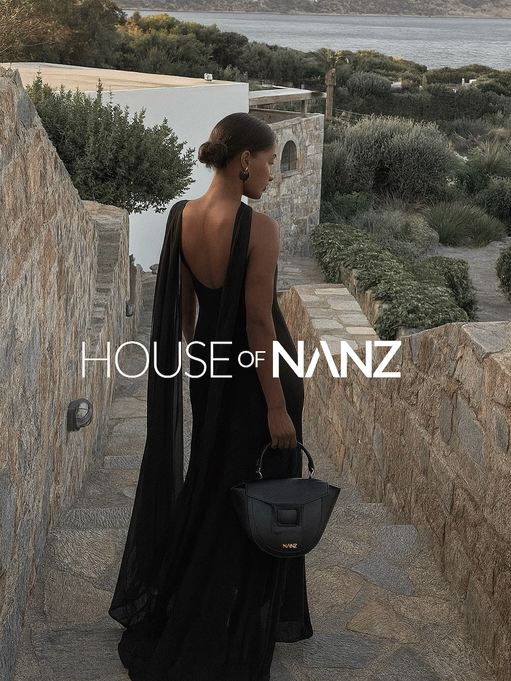 NANZ Lucella Sculpture Handbag - Black