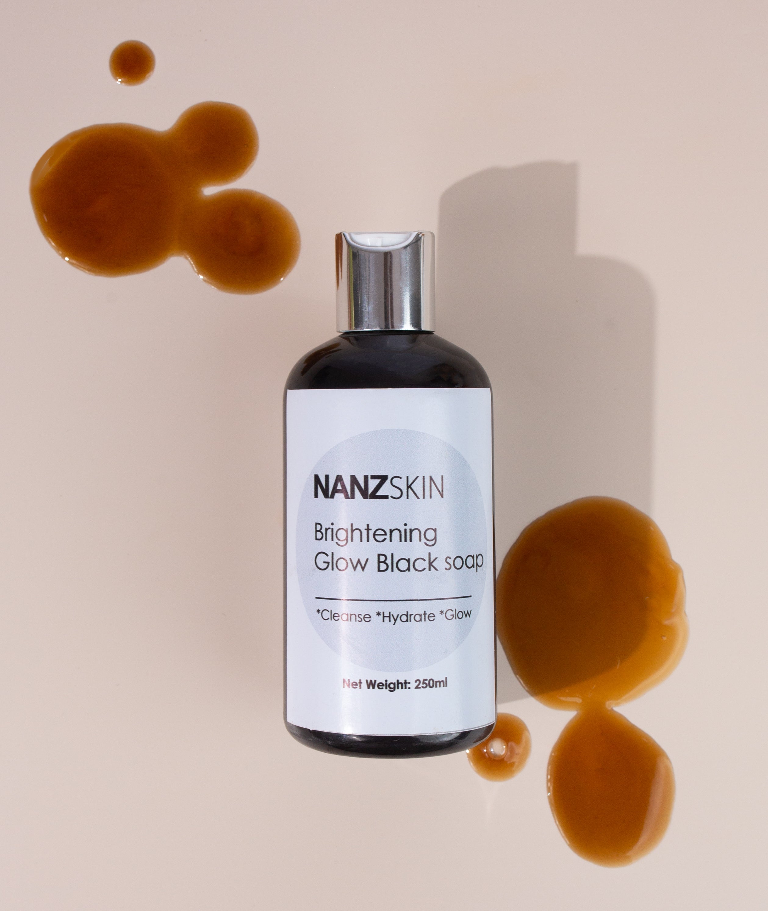 NANZSKIN Stralende glow black zeep
