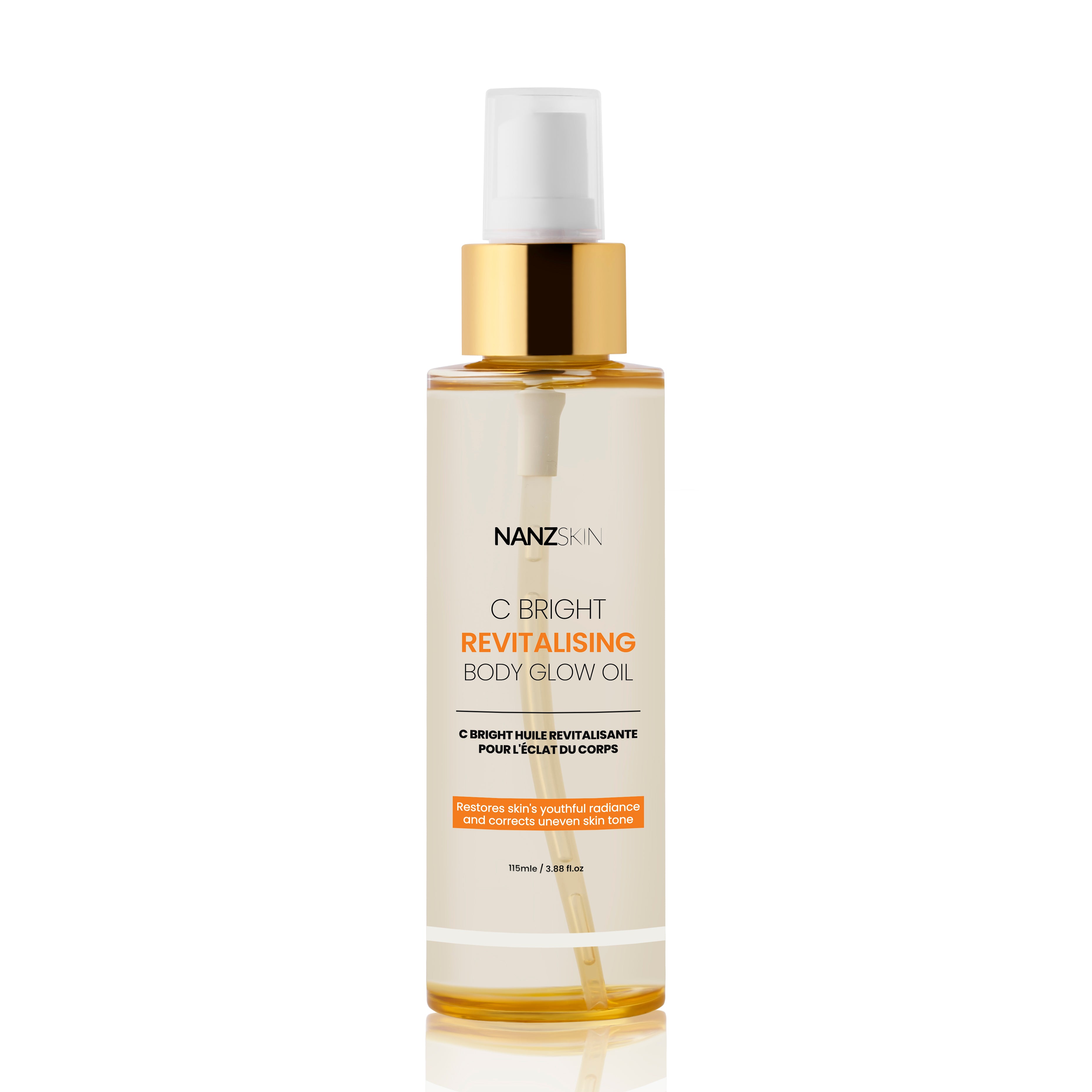 NANZSKIN c bright revitalising body glow oil