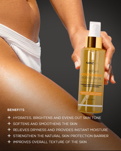 NANZSKIN c bright revitalising body glow oil