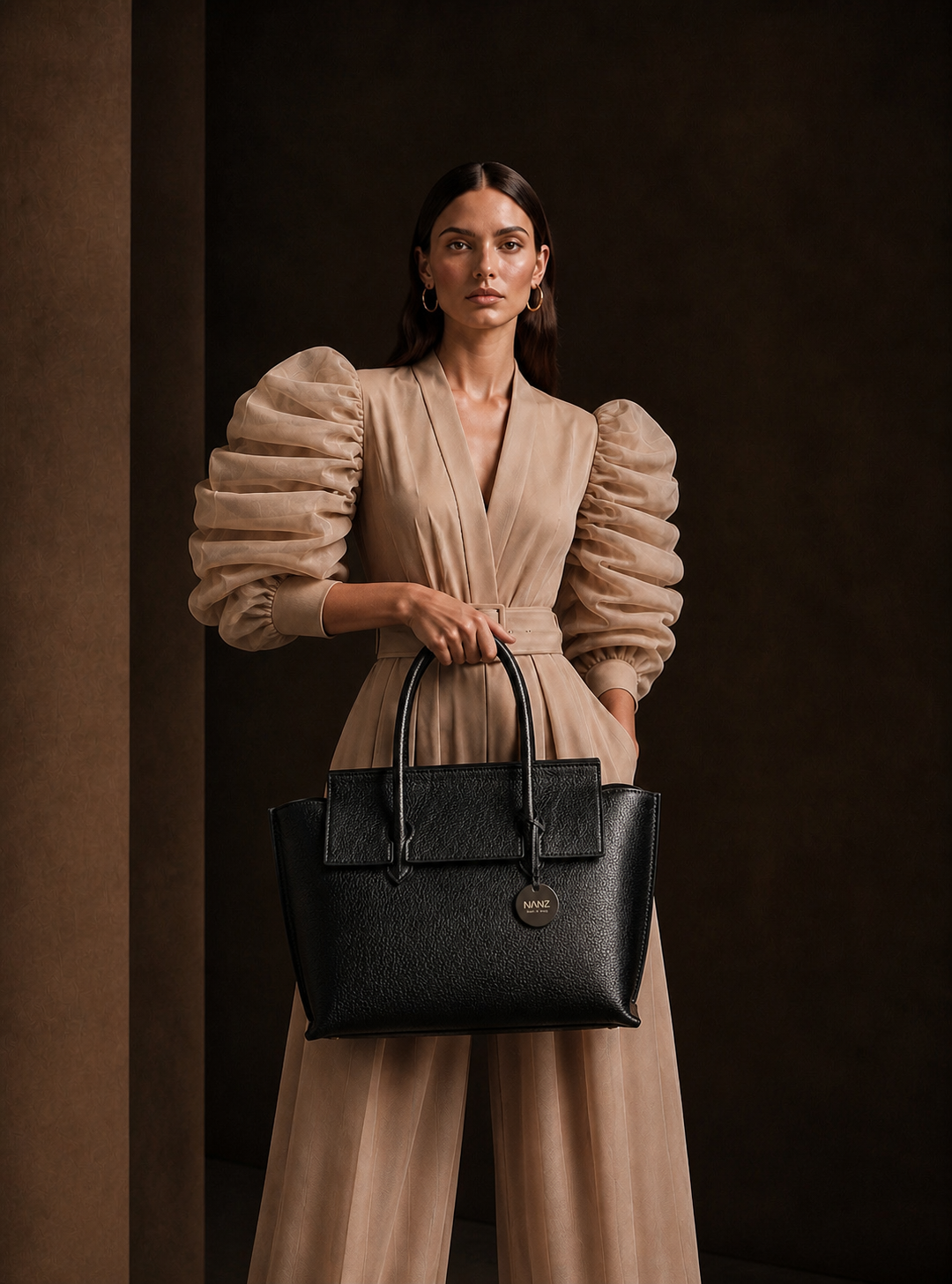 NANZ Panache Classic Black Bag