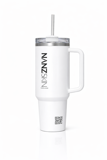 NANZSKIN Signature Insulated Bottle - White