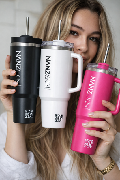 NANZSKIN Signature Insulated Bottle - White