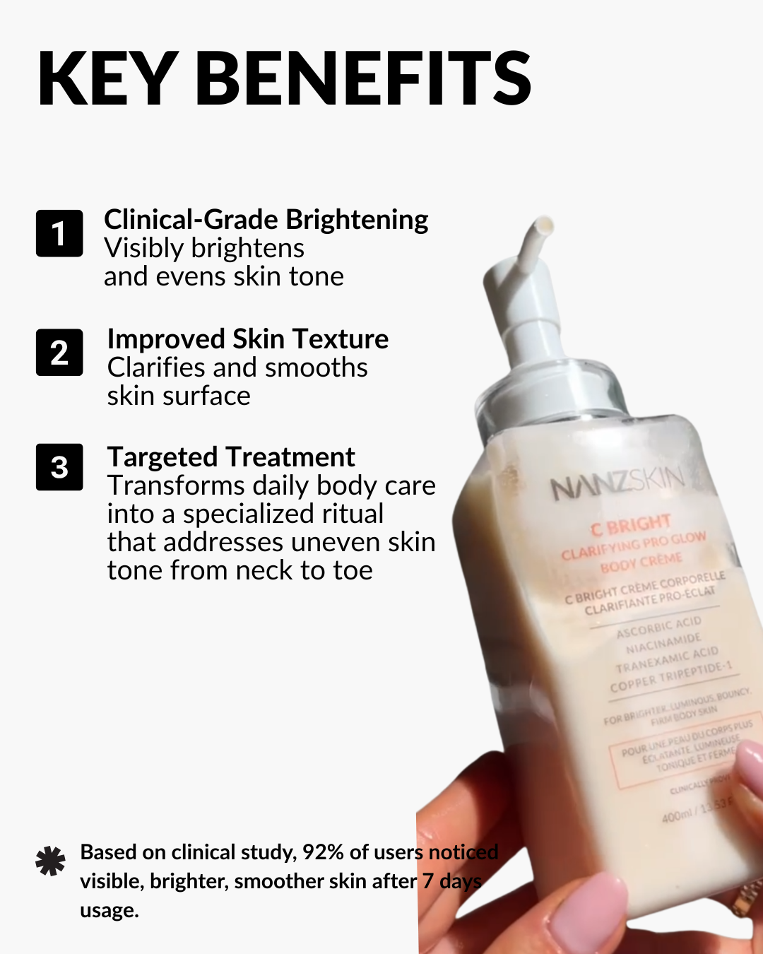 C BRIGHT Clarifying Pro Glow Body Crème