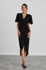 NANZ  Opulent Grace Wrap Dress