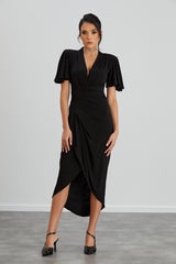 NANZ  Opulent Grace Wrap Dress