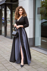 The NANZ Aurelia Draped Maxi Dress