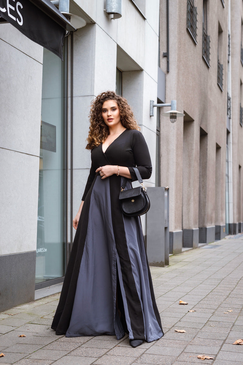 The NANZ Aurelia Draped Maxi Dress