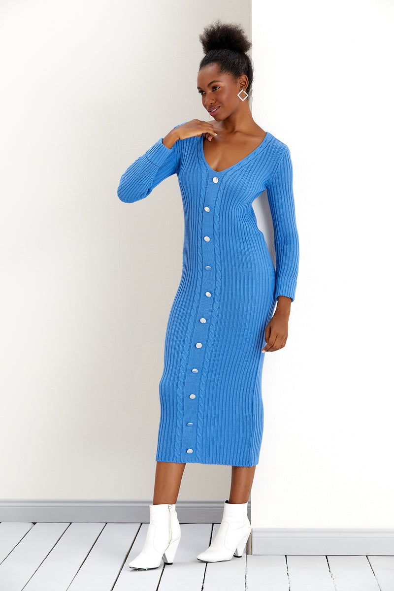 NANZ Isabelle Knitted Midi Dress