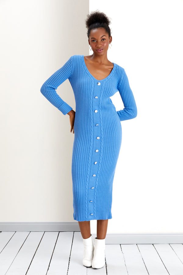 NANZ Isabelle Knitted Midi Dress