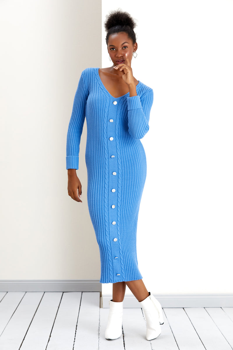 NANZ Isabelle Knitted Midi Dress