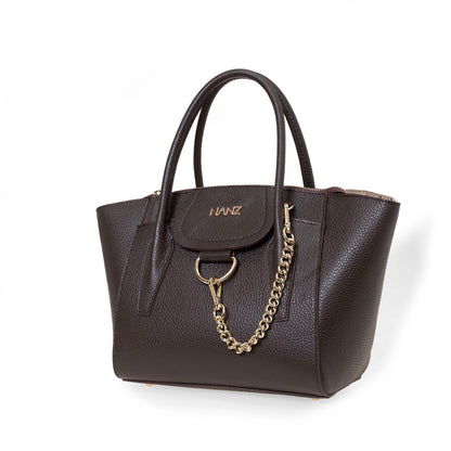 NANZ Gianna Classic Tote - Brown.