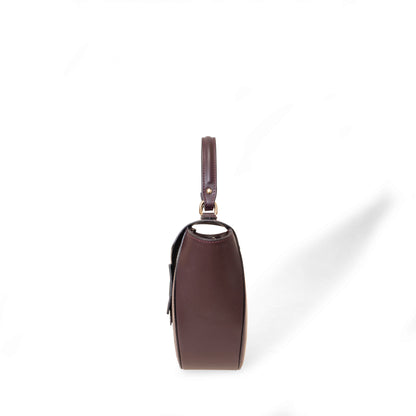 NANZ Lucella Sculpture Handbag -  Burgundy