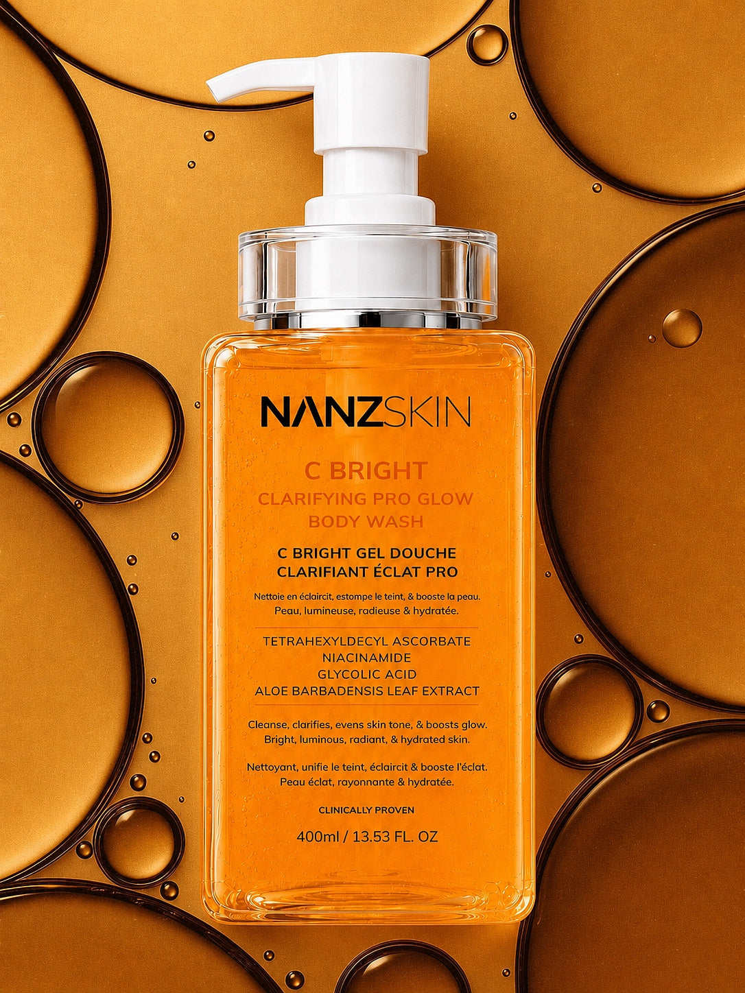 Gel douche clarifiant Pro Glow C BRIGHT