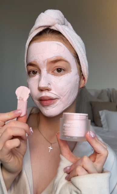 NANZSKIN clear complexion glow boosting pink clay mask