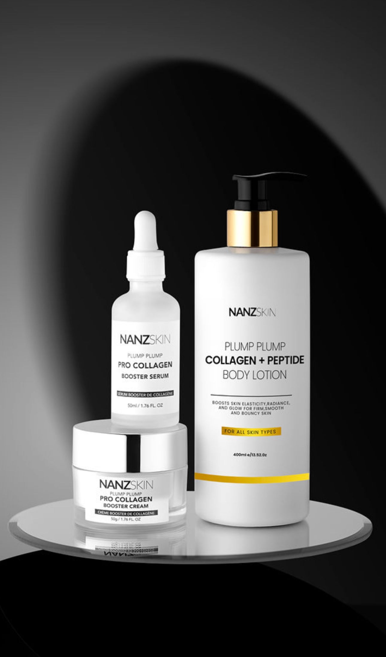 NANZSKIN plump plump collagen + peptide body lotion