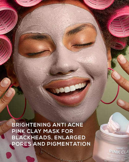 NANZSKIN clear complexion glow boosting pink clay mask