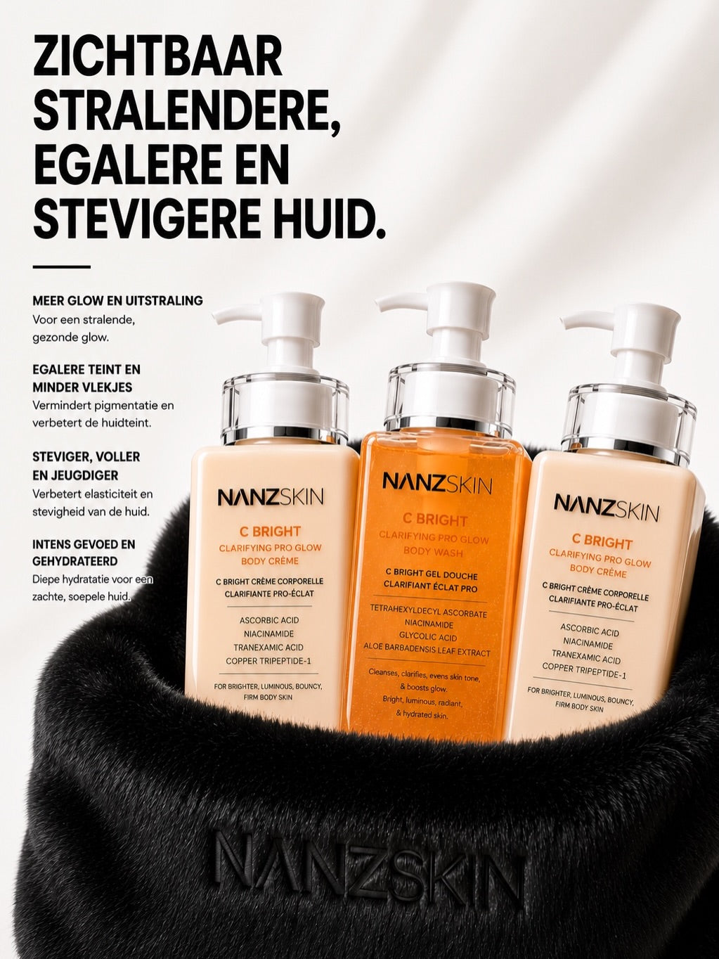 C BRIGHT BUNDLE. 1 WEEK TO BRIGHTER RADIANT SKIN (FACE / BODY)