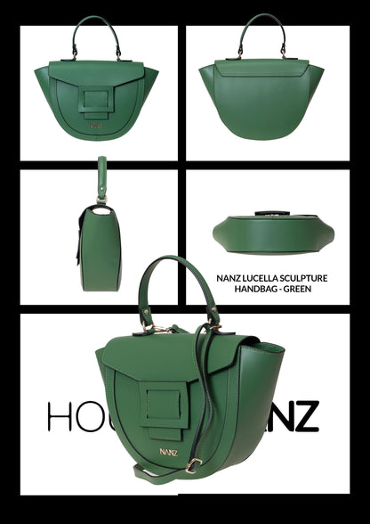 NANZ Lucella Sculpture Handbag - Green