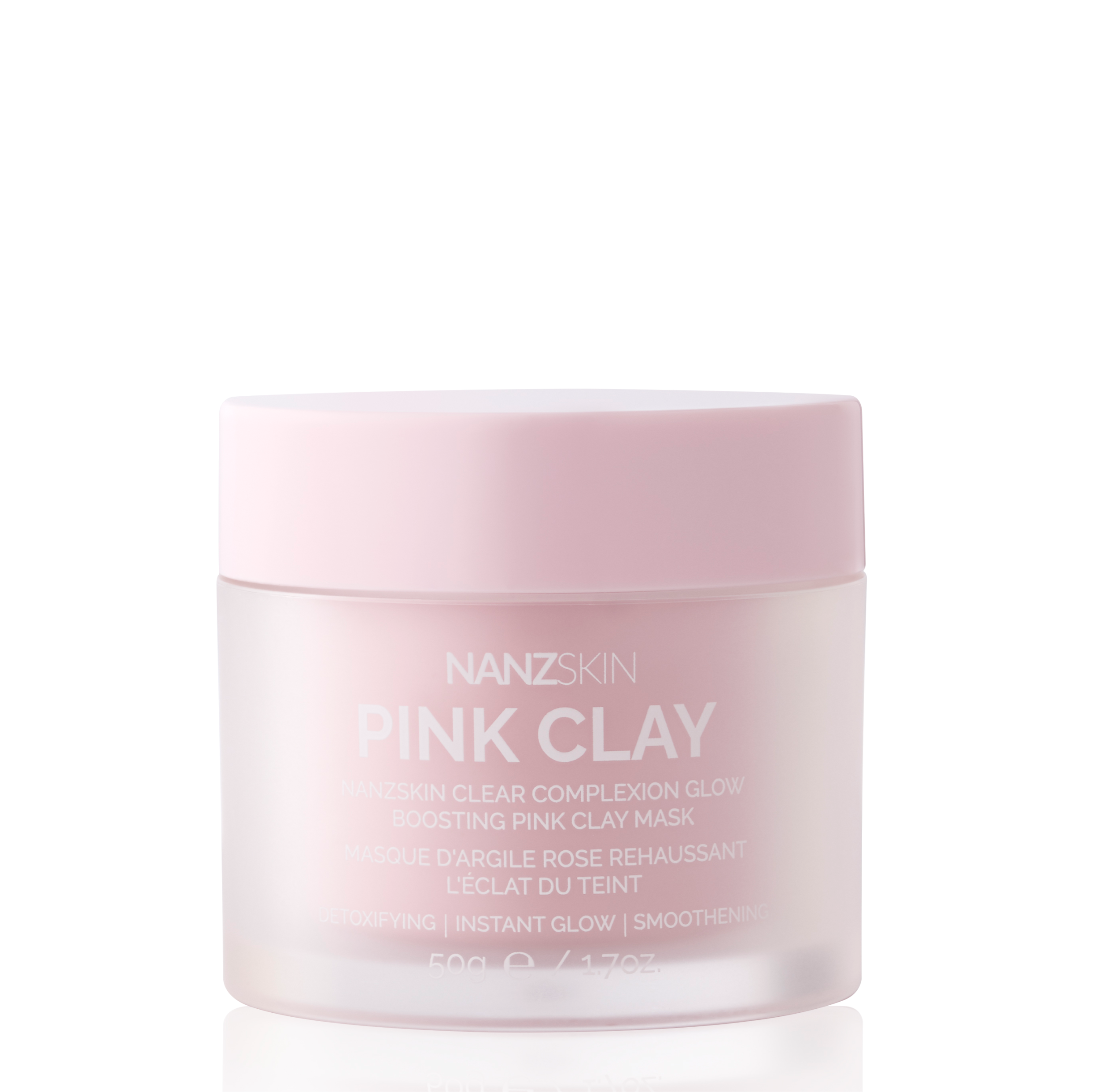 NANZSKIN clear complexion glow boosting pink clay mask