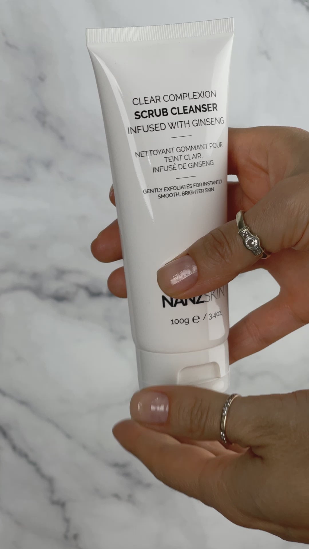 NANZSKIN clear complexion gentle scrub cleanser