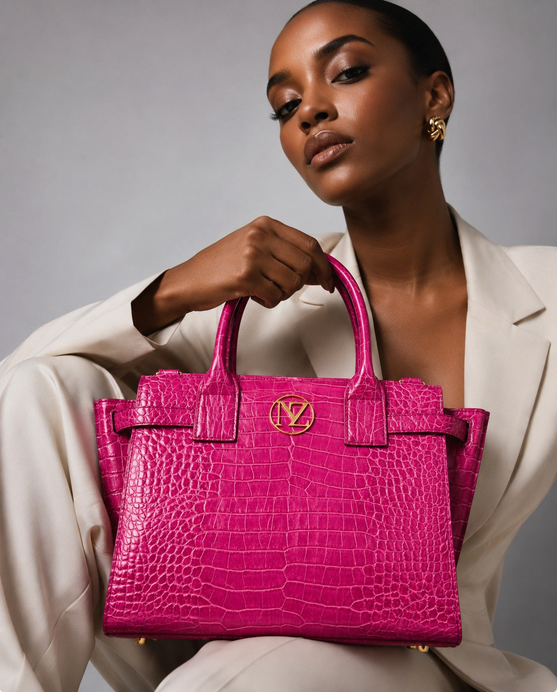 NANZ Tidal Pink Handbag