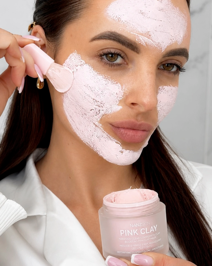 NANZSKIN Clear Complexion Glow Boosting Pink Clay Mask