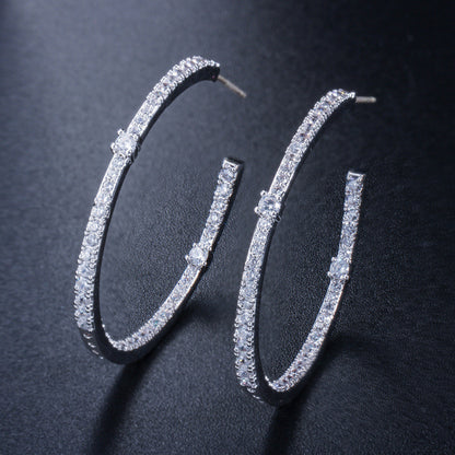 NANZ dazzling hoop earrings