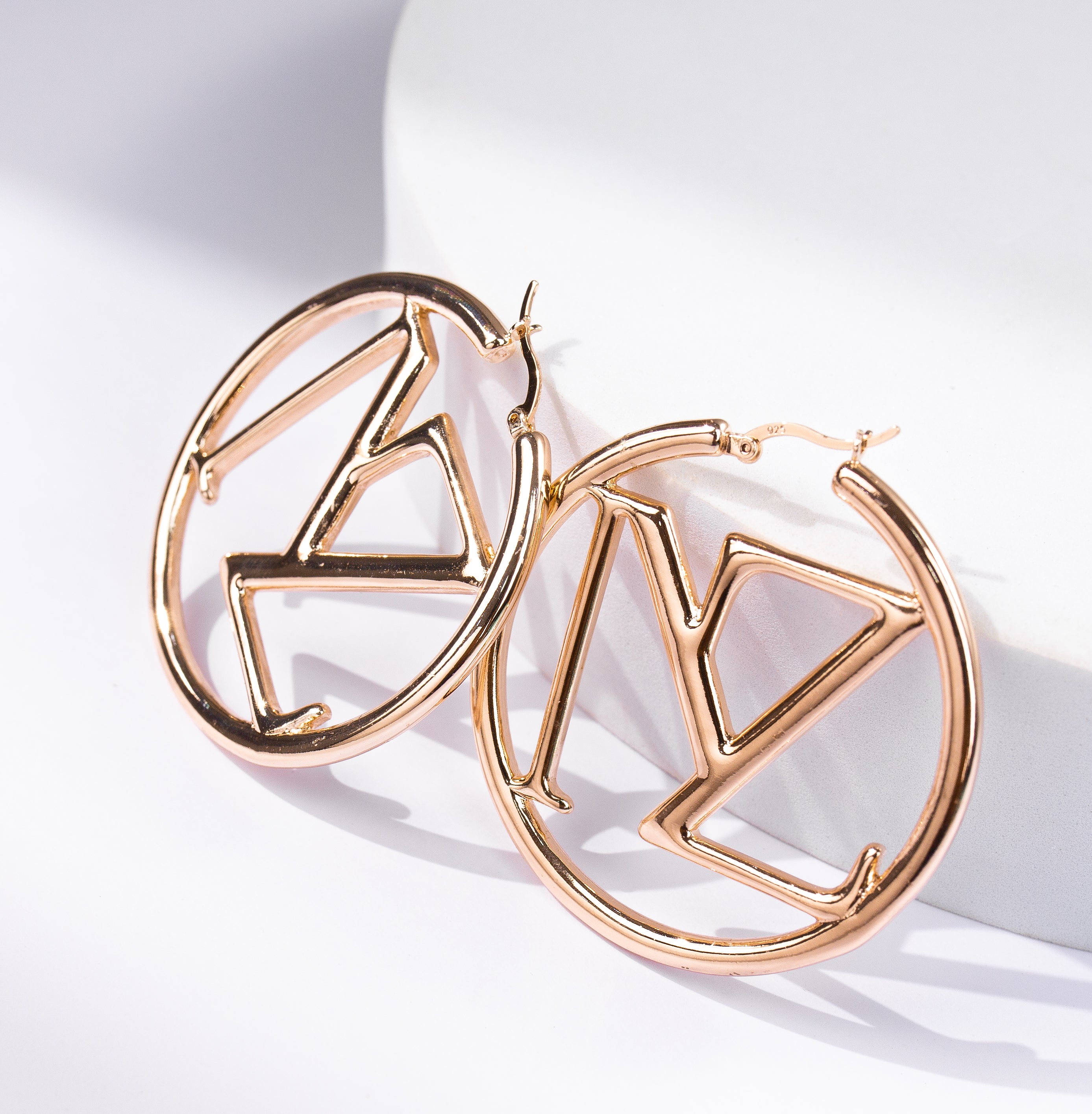 NANZ ego hoop earrings